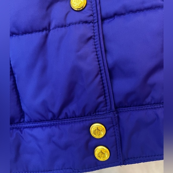 Rebecca Minkott Box Quilted Puffer women Jacket/ Shapire - size L - Picture 12 of 14